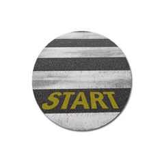 Asphalt Begin Bright Expectation Magnet 3  (round) by HermanTelo