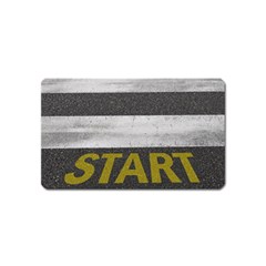 Asphalt Begin Bright Expectation Magnet (name Card) by HermanTelo