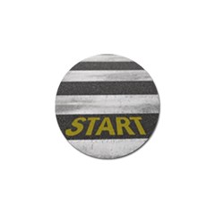 Asphalt Begin Bright Expectation Golf Ball Marker