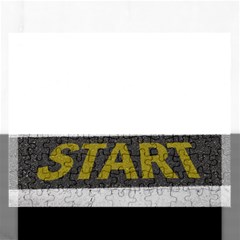 Asphalt Begin Bright Expectation Rectangular Jigsaw Puzzl by HermanTelo