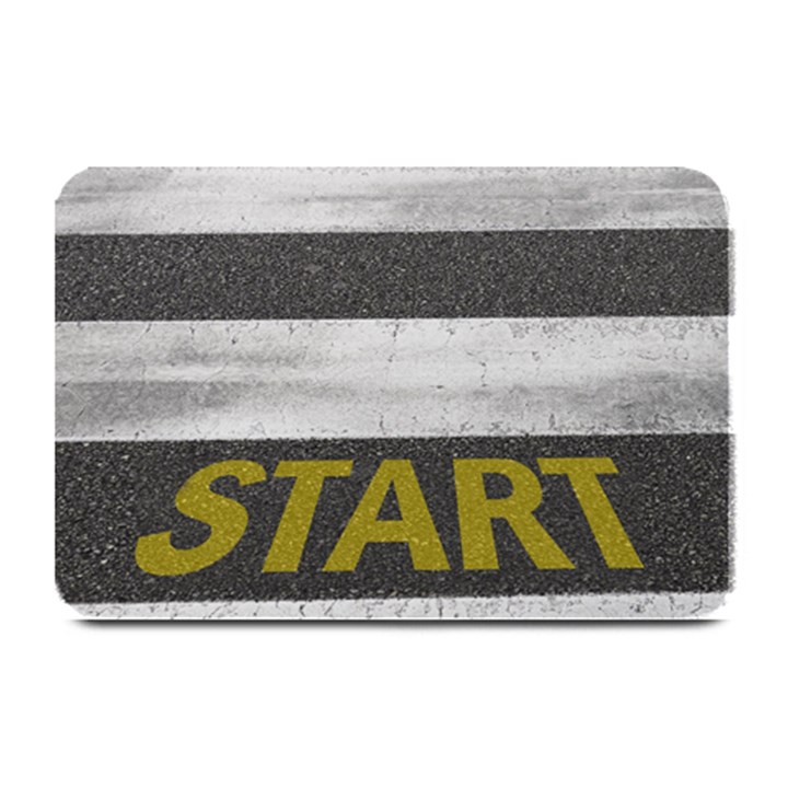 Asphalt Begin Bright Expectation Plate Mats