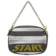 Asphalt Begin Bright Expectation Chain Purse (two Sides)