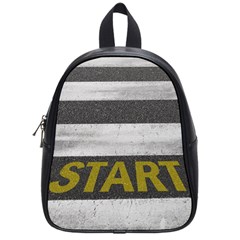 Asphalt Begin Bright Expectation School Bag (small) by HermanTelo