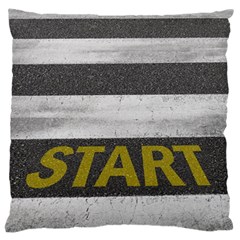 Asphalt Begin Bright Expectation Large Cushion Case (one Side)