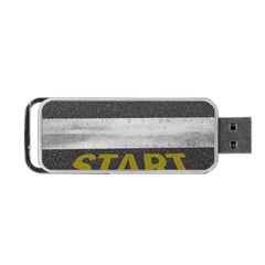 Asphalt Begin Bright Expectation Portable Usb Flash (two Sides)