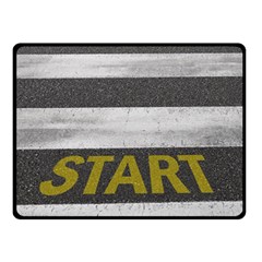 Asphalt Begin Bright Expectation Double Sided Fleece Blanket (small) 