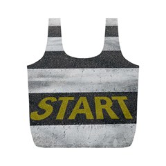 Asphalt Begin Bright Expectation Full Print Recycle Bag (m) by HermanTelo