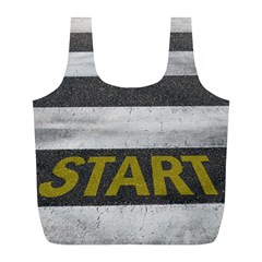 Asphalt Begin Bright Expectation Full Print Recycle Bag (l) by HermanTelo