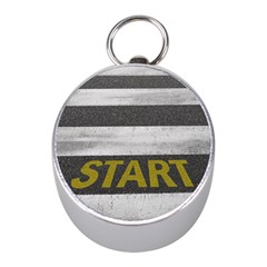 Asphalt Begin Bright Expectation Mini Silver Compasses