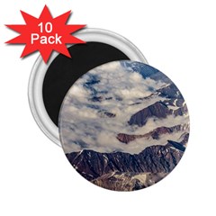 Andes Mountains Aerial View, Chile 2 25  Magnets (10 Pack) 