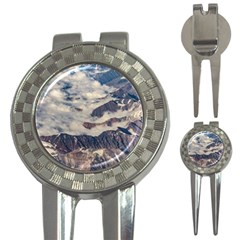 Andes Mountains Aerial View, Chile 3-in-1 Golf Divots by dflcprintsclothing