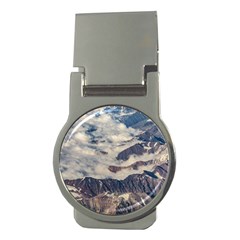 Andes Mountains Aerial View, Chile Money Clips (round)  by dflcprintsclothing