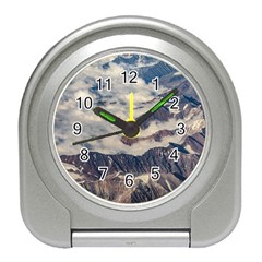 Andes Mountains Aerial View, Chile Travel Alarm Clock