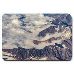 Andes Mountains Aerial View, Chile Large Doormat 