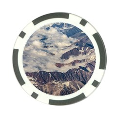 Andes Mountains Aerial View, Chile Poker Chip Card Guard