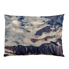 Andes Mountains Aerial View, Chile Pillow Case by dflcprintsclothing