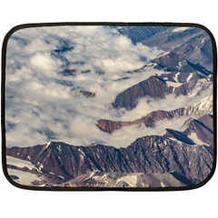 Andes Mountains Aerial View, Chile Fleece Blanket (mini) by dflcprintsclothing