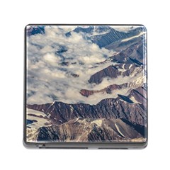 Andes Mountains Aerial View, Chile Memory Card Reader (square 5 Slot) by dflcprintsclothing