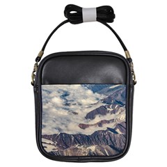 Andes Mountains Aerial View, Chile Girls Sling Bag by dflcprintsclothing