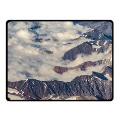 Andes Mountains Aerial View, Chile Fleece Blanket (small)