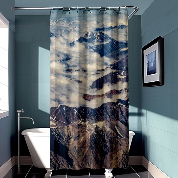 Andes Mountains Aerial View, Chile Shower Curtain 36  x 72  (Stall) 