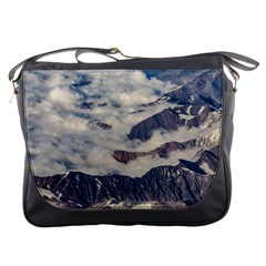 Andes Mountains Aerial View, Chile Messenger Bag by dflcprintsclothing