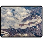 Andes Mountains Aerial View, Chile Double Sided Fleece Blanket (Large)  80 x60  Blanket Front