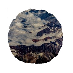 Andes Mountains Aerial View, Chile Standard 15  Premium Flano Round Cushions