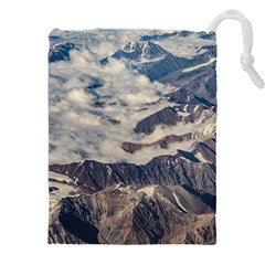 Andes Mountains Aerial View, Chile Drawstring Pouch (4xl) by dflcprintsclothing