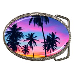 Sunset Palms Belt Buckles by goljakoff