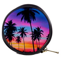 Sunset Palms Mini Makeup Bag by goljakoff