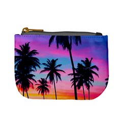 Sunset Palms Mini Coin Purse by goljakoff