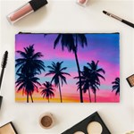 Sunset palms Cosmetic Bag (Large) Front