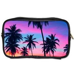 Sunset Palms Toiletries Bag (two Sides) by goljakoff