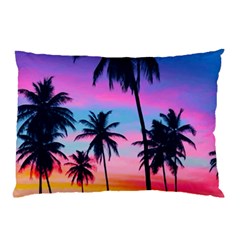 Sunset Palms Pillow Case (two Sides) by goljakoff