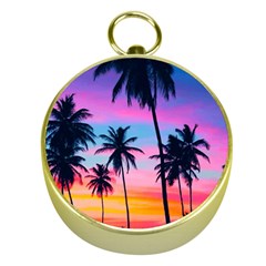 Sunset Palms Gold Compasses