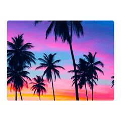 Sunset Palms Double Sided Flano Blanket (mini)  by goljakoff