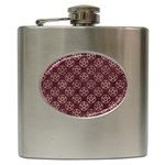 Golden Pentagram Hip Flask (6 oz) Front