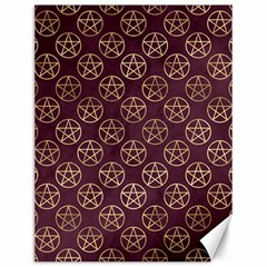 Golden Pentagram Canvas 12  X 16  by Angelandspot