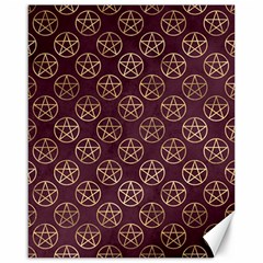 Golden Pentagram Canvas 16  X 20  by Angelandspot