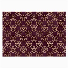 Golden Pentagram Large Glasses Cloth (2 Sides) by Angelandspot