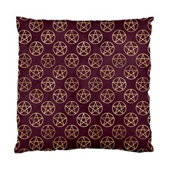 Golden Pentagram Standard Cushion Case (one Side) by Angelandspot