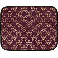 Golden Pentagram Fleece Blanket (mini) by Angelandspot