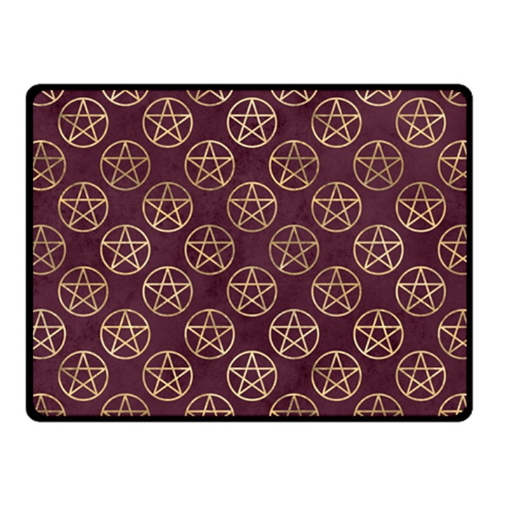 Golden Pentagram Fleece Blanket (Small)