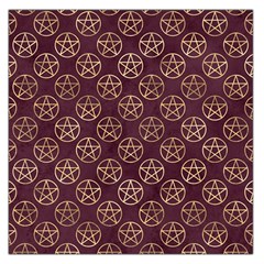 Golden Pentagram Large Satin Scarf (square) by Angelandspot