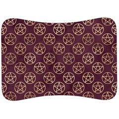 Golden Pentagram Velour Seat Head Rest Cushion by Angelandspot