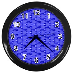 Blue-monday Wall Clock (black) by roseblue