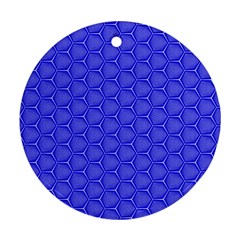 Blue-monday Round Ornament (two Sides) by roseblue