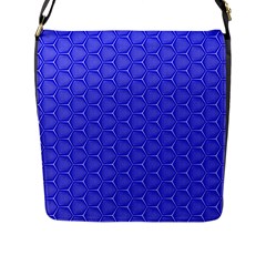 Blue-monday Flap Closure Messenger Bag (l)