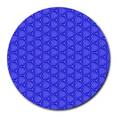 Blue-monday Round Mousepads by roseblue